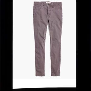 COPY - Madewell taller skinny jeans raw hem grey evening 27